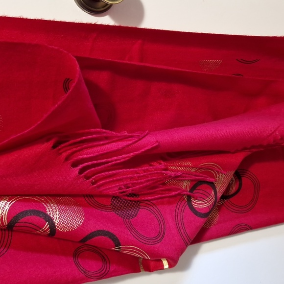 NWOT Dark red scarf/wrap - Picture 2 of 4